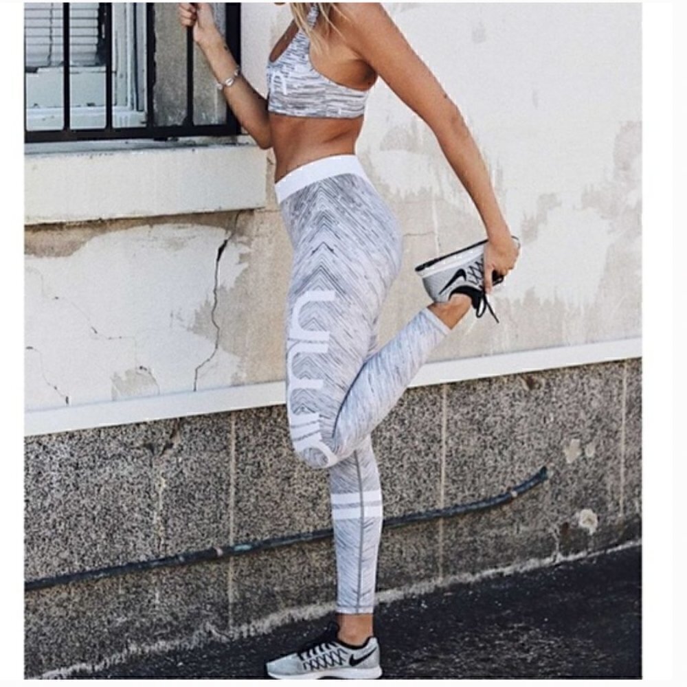 Aim'n Hurricane Logo Tights Yoga Pants Leggings